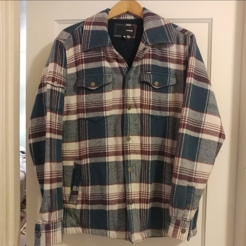 Hurley Men's Flannel Work Shirt